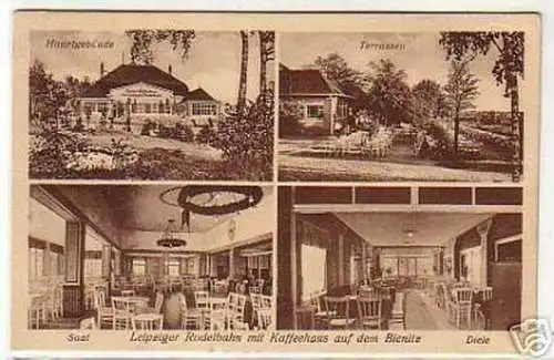 07069 Ak Kaffeehaus auf dem Bienitz 1928