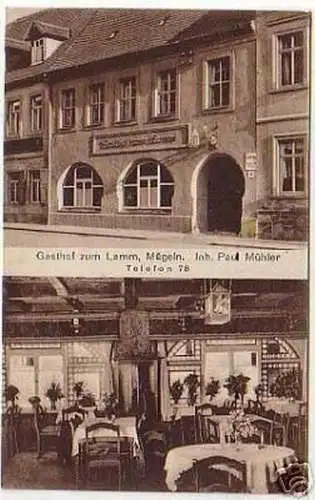 09804 Mehrbild Ak Mügeln Gasthof zum Lamm um 1930