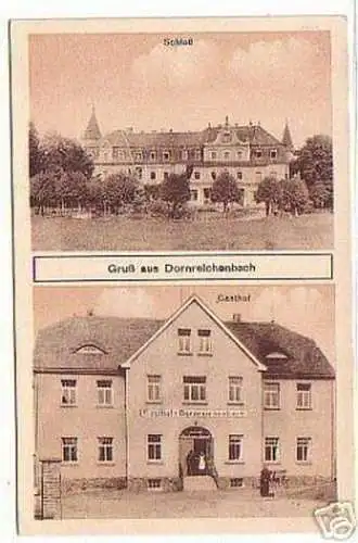 02173 Ak Gruß aus Dornreichenbach Gasthof usw. um 1920