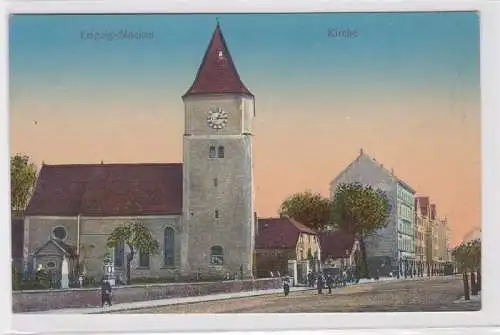 94096 Ak Leipzig-Mölkau Gasthof Mölkau Großer Festsaal 1920