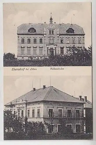 63629 Ak Ebersdorf bei Löbau Volksschulen 1908