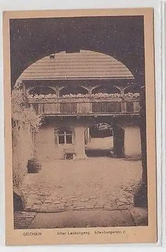 62952 Ak Geithain alter Laubengang Altenburgerstrasse 8, 1921