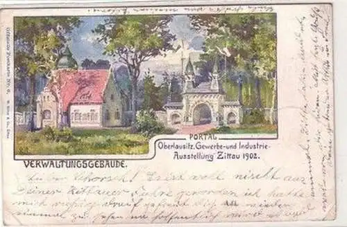 58624 Ak Oberlausitz Gewerbe- und Industrie Ausstellung Zittau 1902