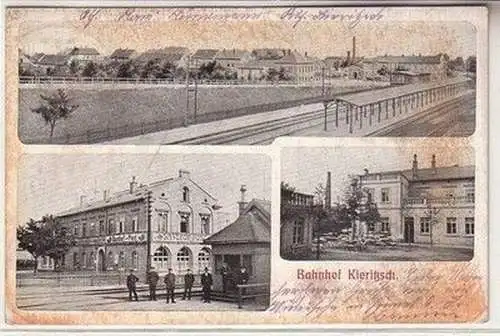 58574 Mehrbild Ak Bahnhof Kieritzsch 1918