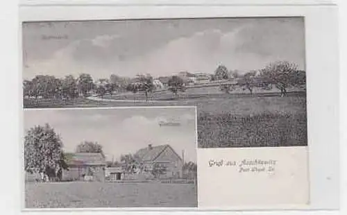 37827 Mehrbild Ak Gruß aus Auschkowitz Gasthaus um 1920