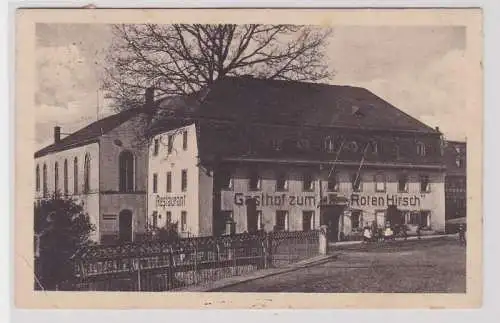 29843 AK Claußnitz - Gasthof, Restaurant zum Roten Hirsch, Bes. O. Schmidt 1926