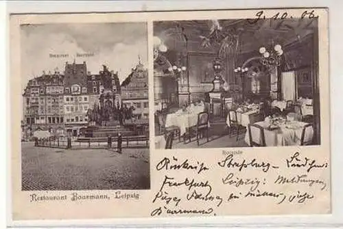 31/84 Mehrbild Ak Leipzig Restaurant Baarmann 1906