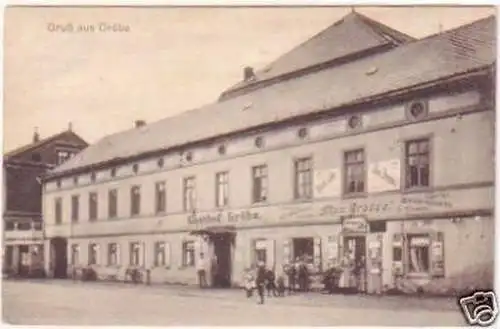 29605 Ak Gruß aus Gröba Gasthof um 1915