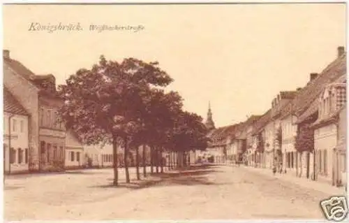 29648 Ak Königsbrück Weißbacherstrasse um 1920