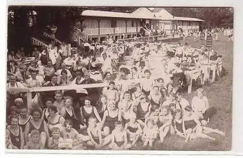 22/15 Foto-Ak Markkleeberg b. Leipzig Familienbad 1928