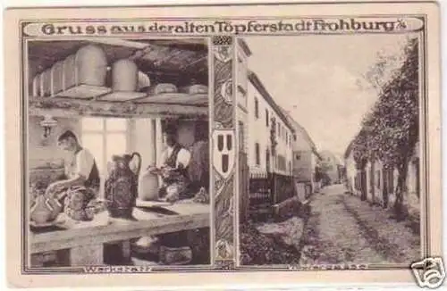 23510 Ak Gruß aus der Töpferstadt Frohburg um 1910