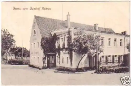 24895 Ak Gruß vom Gasthof Rockau 1914