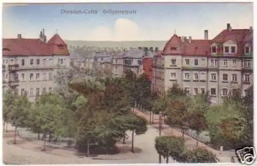 24918 Ak Dresden Cotta Grillparzerplatz um 1910