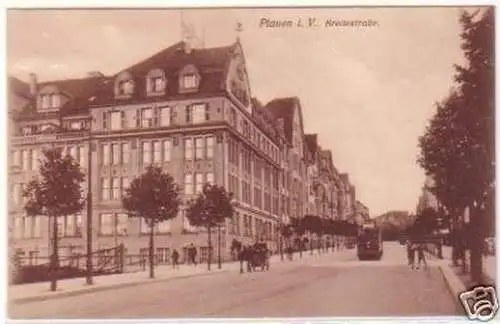 24943 Feldpost Ak Plauen im Vogtland Breitestraße 1917