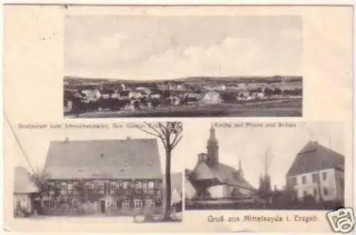 19958 Mehrbild Ak Gruß aus Mittelsayda im Erzgeb. 1929