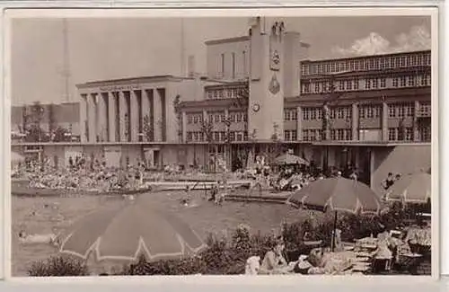 22/12 Foto-Ak Leipzig IFA Strandbad 1934