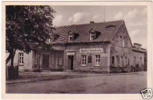 23508 Feldpost Ak Gasthof Geschwitz bei Rötha 1943