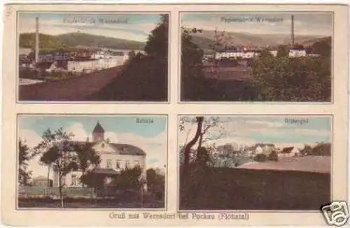 19955 Ak Gruß aus Wernsdorf bei Pockau 1931