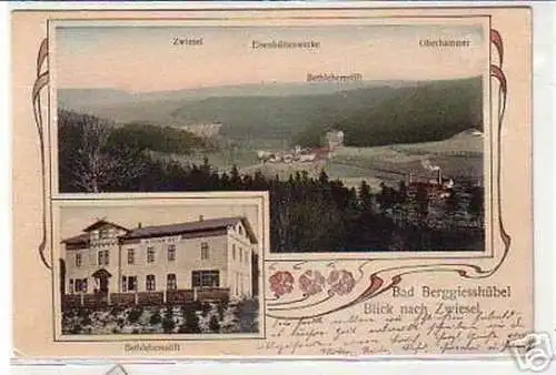 17132 Ak Bad Berggiesshübel Blick nach Zwiesel 1907