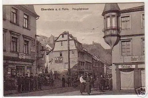 18066 Ak Oberstein an der Nahe Hauptstrasse um 1920