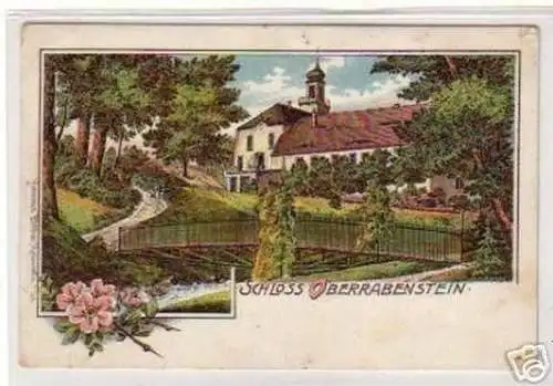 18987 Ak Lithographie Schloß Oberrabenstein um 1900