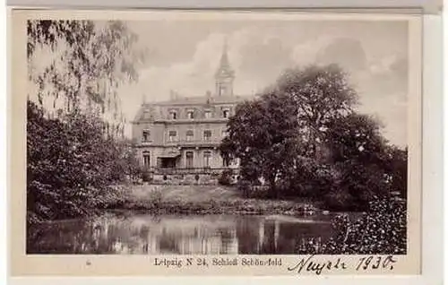 17/56 Ak Leipzig Schloß Schönefeld 1930