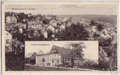 17866 Ak Wünschendorf im Erzgebirge Gasthof um 1920