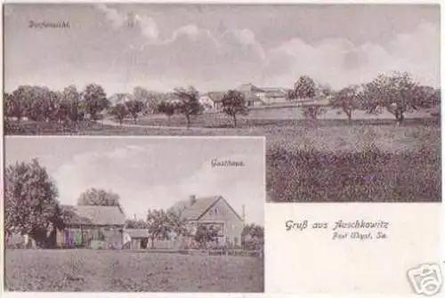 17869 Mehrbild Ak Gruß aus Auschkowitz Gasthaus um 1910