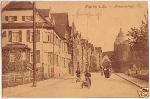 17881 Ak Nossen in Sachsen Bismarckstrasse 1926