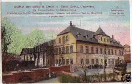 15641 Ak Oberwiesa Gasthof zum goldenen Lamm 1909