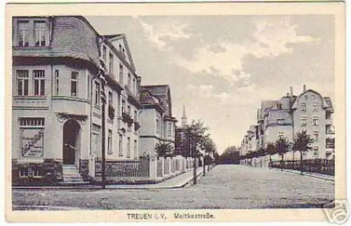 14422 Ak Treuen im Vogtl. Moltkestrasse um 1910