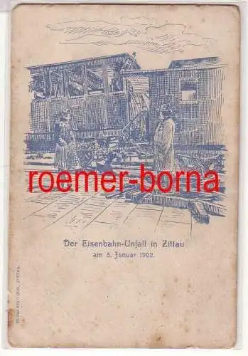 80743 Ak Der Eisenbahn-Unfall in Leipzig am 5. Januar 1902