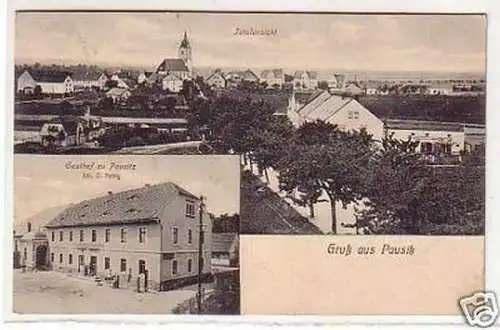 30100 Mehrbild Ak Gruß aus Pausitz Gasthof usw. 1917