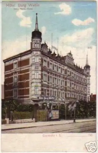 17805 Ak Chemnitz Hotel Burg Wettin um 1910