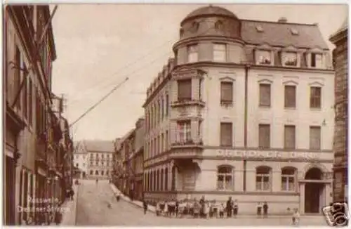 15610 Ak Rosswein Dresdner Strasse Dresdner Bank um1910