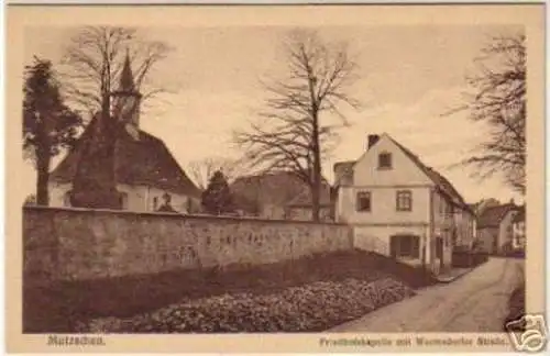 14714 AK Mutzschen Friedhofskapelle um 1920