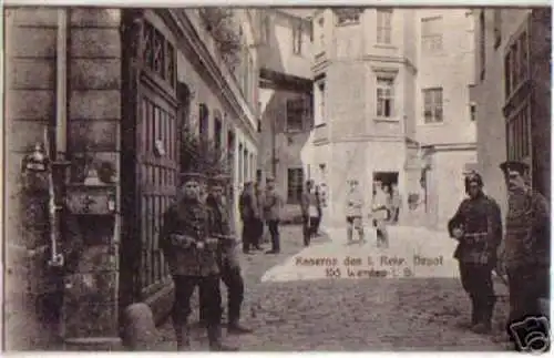 14289 Feldpost Ak Werdau Kaserne der 105. 1916