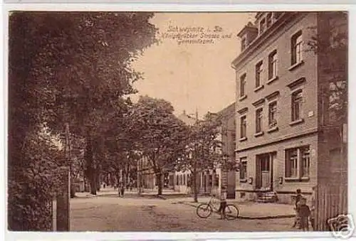 10234 Ak Schwepnitz in Sa. Königsbrücker Strasse 1917