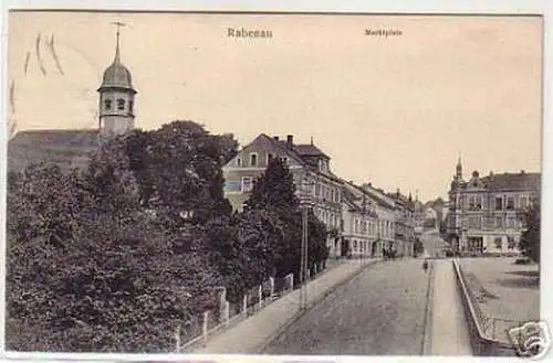 07372 Ak Rabenau bei Freital Marktplatz 1908