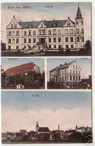 07022 Ak Gruß aus Leipnitz Schule usw. um 1910