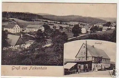 05124 Ak Gruß aus Falkenhain Gasthof 1920