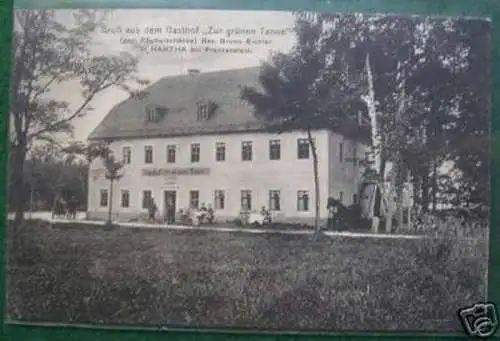 Seltene Ak Gruss aus Hartha Gasthof 1920