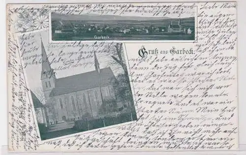 90548 AK Gruß aus Garbeck - Kirche & Panorama 1900