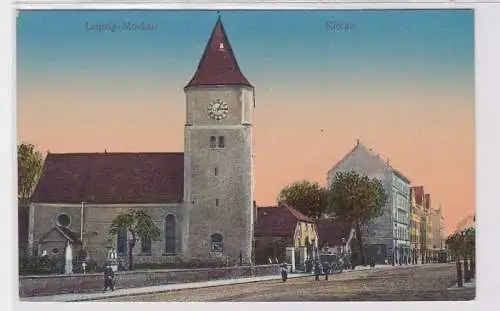 90993 Ak Leipzig Mockau Kirche um 1920