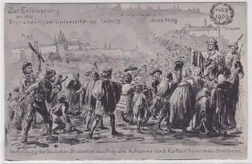 87407 AK Zur Erinnerung an die Begründung der Universität zu Leipzig 1409 - 1909