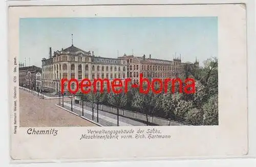 83855 Ak Chemnitz Verwaltungsgebäude Sächs. Maschinenfabrik um 1900