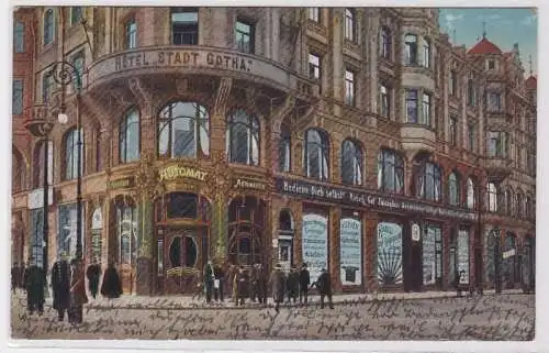 83955 Ak Chemnitz Hotel 'Automat Stadt Gotha' 1918