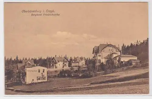 82099 Ak Oberbärenburg im Erzgebirge Berghotel Friedrichshöhe 1909
