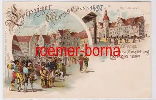 81874 Ak Leipzig Sächsisch Thüringische Industrie- & Gewerbeausstellung 1897