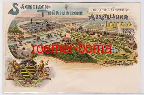 81879 Ak Leipzig Sächsisch Thüringische Industrie- & Gewerbeausstellung 1897